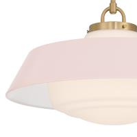 Three Light Pendant by Crystorama - Xander Collection, Vibrant Gold Finish - XAN-8009-VG-BH