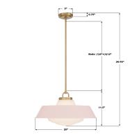 Three Light Pendant by Crystorama - Xander Collection, Vibrant Gold Finish - XAN-8009-VG-BH