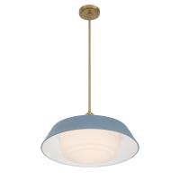 Three Light Pendant by Crystorama - Xander Collection, Vibrant Gold Finish - XAN-8009-VG-BL