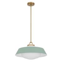 Three Light Pendant by Crystorama - Xander Collection, Vibrant Gold Finish - XAN-8009-VG-GR