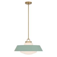 Three Light Pendant by Crystorama - Xander Collection, Vibrant Gold Finish - XAN-8009-VG-GR