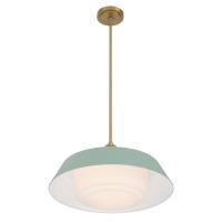 Three Light Pendant by Crystorama - Xander Collection, Vibrant Gold Finish - XAN-8009-VG-GR