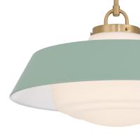Three Light Pendant by Crystorama - Xander Collection, Vibrant Gold Finish - XAN-8009-VG-GR