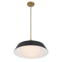 Three Light Pendant by Crystorama - Xander Collection, Vibrant Gold Finish - XAN-8009-VG-MK