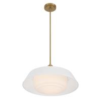 Three Light Pendant by Crystorama - Xander Collection, Vibrant Gold Finish - XAN-8009-VG-WH
