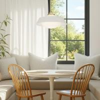 Three Light Pendant by Crystorama - Xander Collection, Vibrant Gold Finish - XAN-8009-VG-WH