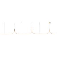 LED Linear Pendant by Kuzco Lighting - Thread Collection, Brushed Gold Finish - LP17915-BG-UNV-010