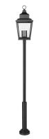 Five Light Outdoor Post Mount by Z-Lite - Raphael Collection, Sand Black Finish - 5029PHXXLR-5010P-BK