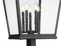 Five Light Outdoor Post Mount by Z-Lite - Raphael Collection, Sand Black Finish - 5029PHXXLR-5010P-BK