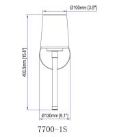 One Light Wall Sconce by Z-Lite - Henri Collection, Modern Gold Finish - 7700-1S-MGLD
