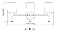 Three Light Vanity by Z-Lite - Henri Collection, Modern Gold Finish - 7700-3V-MGLD