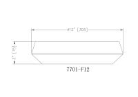 LED Flush Mount by Z-Lite - Quasars Collection, Brushed Nickel Finish - 7701F12-BN-LED