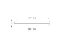 LED Flush Mount by Z-Lite - Quasars Collection, Brushed Nickel Finish - 7701F20-BN-LED