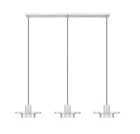 LED Linear Chandelier by Z-Lite - Ludo Collection, Brushed Nickel Finish - 829P12-3L-BN-LED