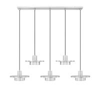 LED Linear Chandelier by Z-Lite - Ludo Collection, Brushed Nickel Finish - 829P12-5L-BN-LED