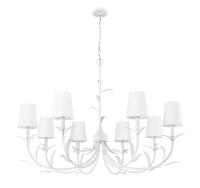 Eight Light Chandelier by Z-Lite - Aslin Collection, Textured White Finish - 830-42TXWH