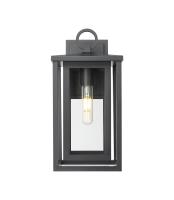 One Light Wall Sconce by Innovations - Ashland Collection, Matte Black Finish - 9950-1W-BK-14-CL