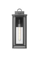 One Light Wall Sconce by Innovations - Ashland Collection, Matte Black Finish - 9950-1W-BK-18-CL
