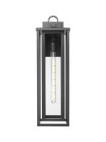 One Light Wall Sconce by Innovations - Ashland Collection, Matte Black Finish - 9950-1W-BK-23-CL