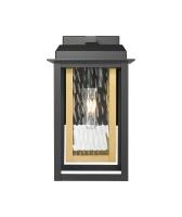 One Light Wall Sconce by Innovations - Mansfield Collection, Matte Black Finish - 9951-1W-BK-13-CG-BR-WG