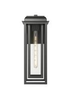 One Light Wall Sconce by Innovations - Mansfield Collection, Matte Black Finish - 9951-1W-BK-20-CG-BK-CL