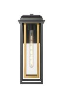 One Light Wall Sconce by Innovations - Mansfield Collection, Matte Black Finish - 9951-1W-BK-20-CG-BR-CL