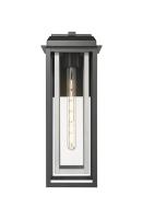One Light Wall Sconce by Innovations - Mansfield Collection, Matte Black Finish - 9951-1W-BK-20-CG-SV-CL