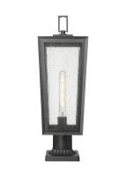 One Light Outdoor Post Lantern by Innovations - Madison Collection, Matte Black Finish - 9952-1PLT-BK-23-SDY