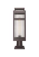 One Light Outdoor Post Lantern by Innovations - Ridgeway Collection, Bronze Finish - 9953-1PLT-BZ-20-SCL