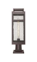 One Light Outdoor Post Lantern by Innovations - Ridgeway Collection, Bronze Finish - 9953-1PLT-BZ-20-SDY