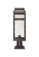 One Light Outdoor Post Lantern by Innovations - Ridgeway Collection, Bronze Finish - 9953-1PLT-BZ-20-WG