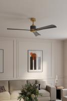 65" Ceiling Fan by Minka Aire - Nauticus Collection, Legacy Brass Finish - F768L-LBR/NVY
