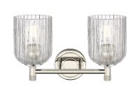 Two Light Bath Vanity by Innovations - Downtown Urban Collection, Polished Nickel Finish - 434-2W-PN-G559-5CL