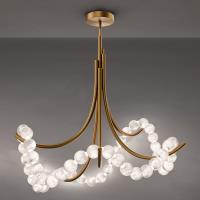 LED Semi-Flush Mount by Modern Forms - Parel Collection, Aged Brass Finish - FM-50437-AB