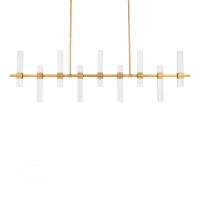 LED Linear Pendant by Modern Forms - Cinaplex Collection, Aged Brass Finish - PD200657-TWA-AB