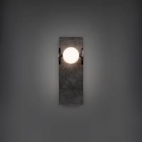 LED Wall Sconce by Modern Forms - Okemo Collection, Basalt Stone/Black Finish - WS220614-BV/BK