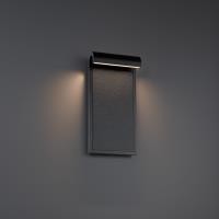 LED Outdoor Wall Sconce by Modern Forms - Takonic Collection, Granite Stone/Black Finish - WSW206616-GT/BK
