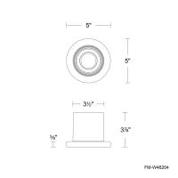 LED Outdoor Flush Mount by Modern Forms - Squat Collection, White Finish - FM-W46204-40-WT