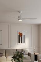 52" Ceiling Fan by Minka Aire - Verna Collection, Flat White Finish - F646L-WHF
