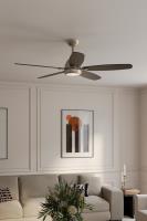 52" Ceiling Fan by Minka Aire - Soreno Collection, Brushed Nickel Finish - F649L-BN/CL