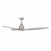 64" Ceiling Fan by Minka Aire - Fleur Collection, Brushed Nickel Finish - F757L-BN