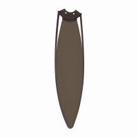 64" Ceiling Fan by Minka Aire - Fleur Collection, Heritage Brass Finish - F757L-HBR/DB