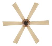 56" Ceiling Fan by Minka Aire - Veyra Collection, Dark Bronze Finish - F761L-DB/WTO