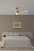 56" Ceiling Fan by Minka Aire - Veyra Collection, Legacy Brass Finish - F761L-LBR/ALW