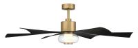56" Ceiling Fan by Minka Aire - Veyra Collection, Legacy Brass Finish - F761L-LBR/CL