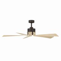 54" Ceiling Fan by Minka Aire - Oovin Collection, Dark Bronze Finish - F766L-DB/WTO