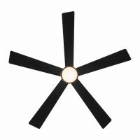 54" Ceiling Fan by Minka Aire - Oovin Collection, Heritage Brass Finish - F766L-HBR/CL