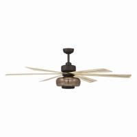 60" Ceiling Fan by Minka Aire - Ligero Collection, Dark Bronze Finish - F769L-DB/WTO