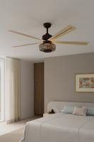 60" Ceiling Fan by Minka Aire - Ligero Collection, Dark Bronze Finish - F769L-DB/WTO