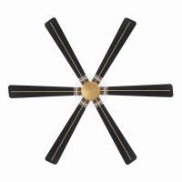 60" Ceiling Fan by Minka Aire - Ligero Collection, Heritage Brass Finish - F769L-HBR/CL